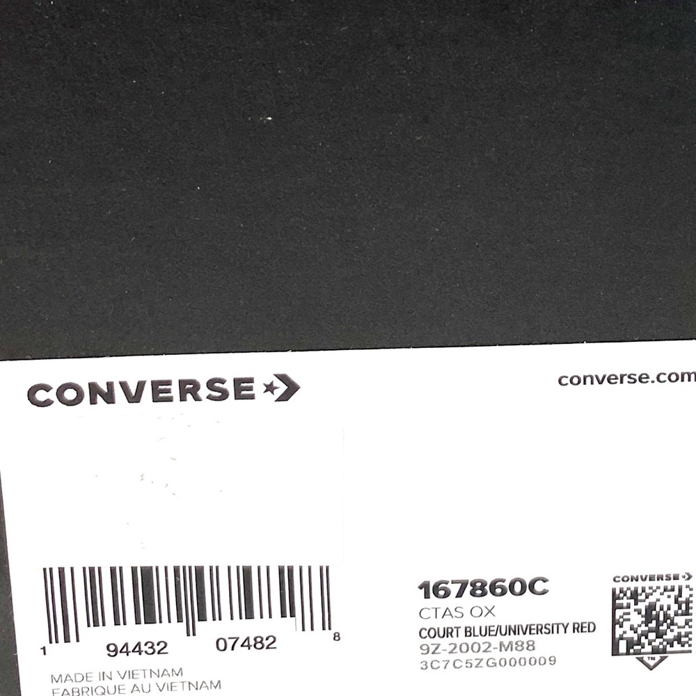 Converse Chuck Taylor Sneakers Women's AS Low Top Court Blue Canvas Size 167860C - Picture 9 of 10